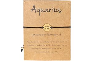 XUN Zhe Silver Zodiac Bracelet Constellation Sign Bracelet for Women.12 Astrology Horoscope Bracelet/Anklet Friendship Couple Jewelry with Card