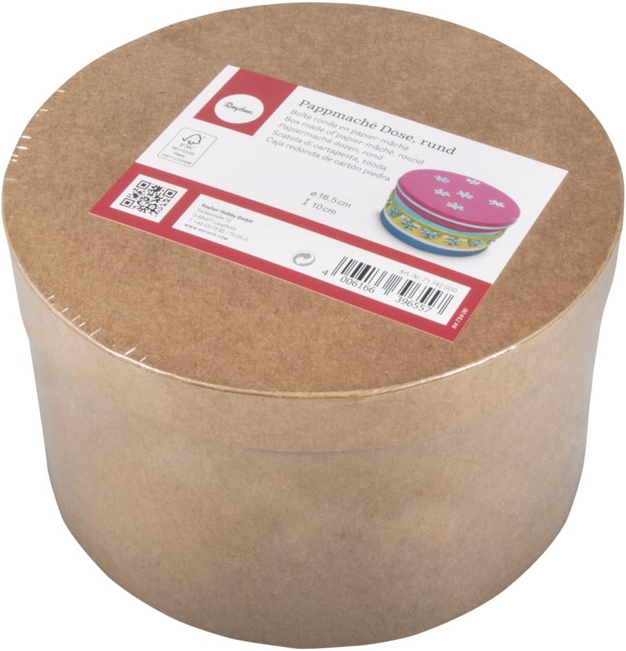 Rayher 71742000 pappmachã © 100% Reciclado FSC, 16,5 cm Ã ¸, Caja, 10 C: Amazon.es: Hogar