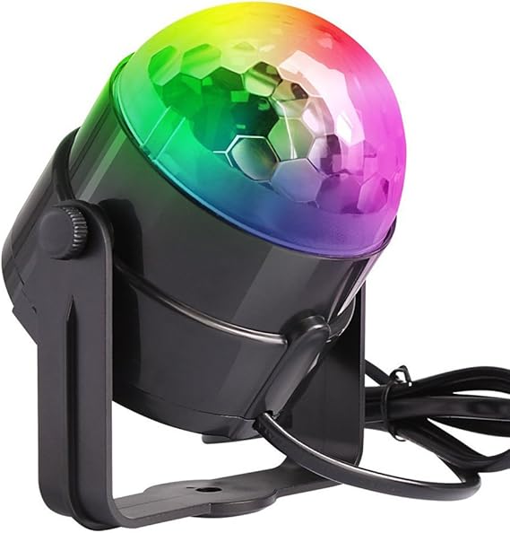 ShineMore Small Disco BallMini Disco Ball Portable,Led Disco Ball For Party,Sound Activated Led