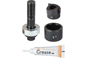 UTZIKO 1" Conduit Knockout Punch Unit with Manual Draw Stud - 1.36" Actual Hole Size, Versatile Usage and Precise Punching Capability