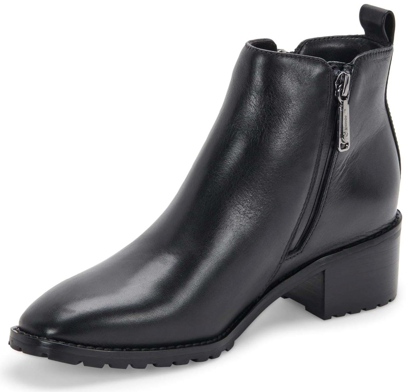 Blondo womens, Samara Ankle Boot, Black Leather, 5.5