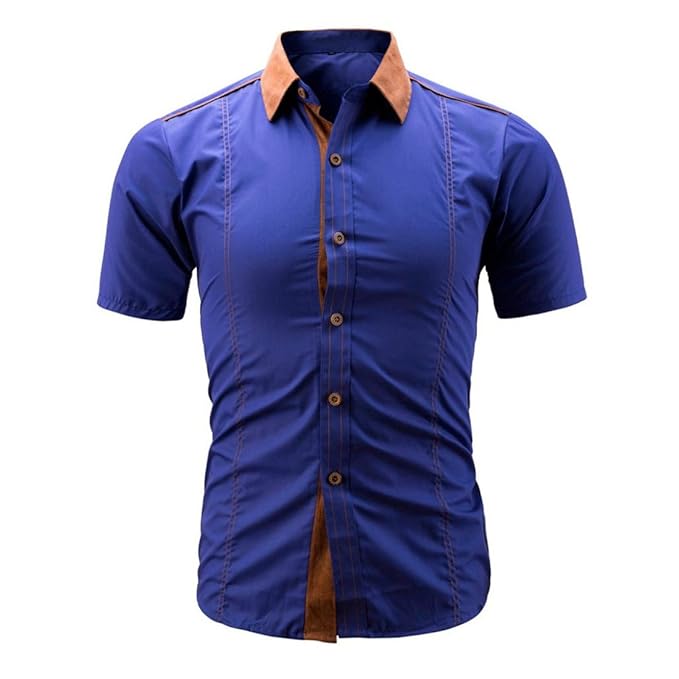 Herren T Shirt,Herren Shirt,Herren Hemd Kurzarm,FRIENDGG,Herren Pullover,Männer 2018 Taste Umlegekragen Gut Aussehend Casual 