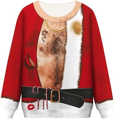chest hair christmas sweater