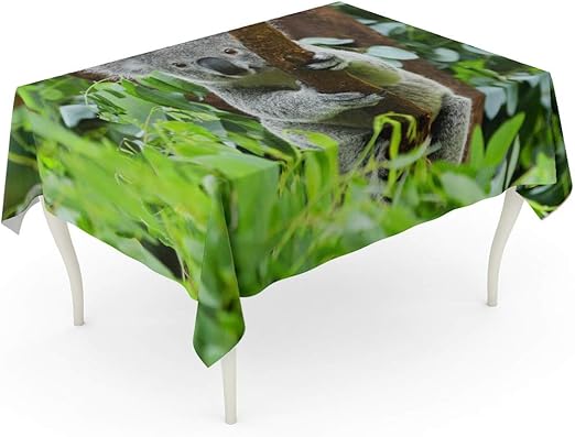 Amazon Com Tarolo Rectangle Tablecloth 52 X 70 Inch Gray Animal