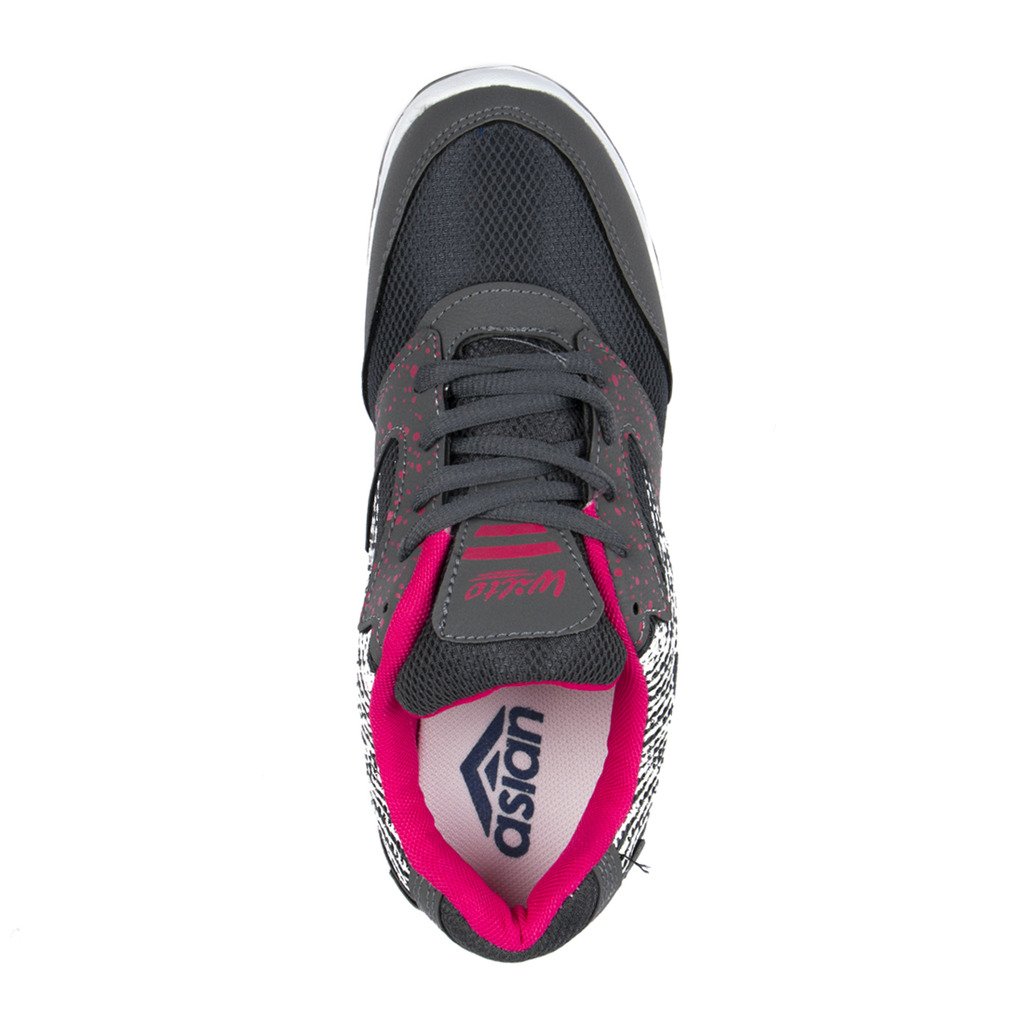 asian shoes riya 21 dark grey pink women sports shoes
