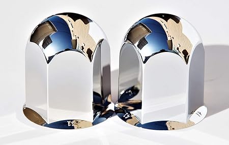 Amazon ナットキャップ２ヶ入 トラック用 ２ｔ車用の補修用に 丸型abs樹脂 クロームメッキ 41ｍｍ 高さ60ｍｍ 384 ナット 車 バイク