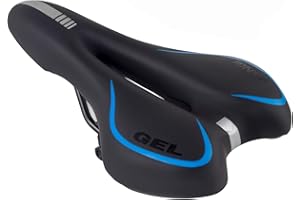 MSDADA Gel Bike Seat Bicycle Saddle, Bike Saddle for Men & Women, Waterproof Bicycle Seat Comfortable Soft Cushion for Road B