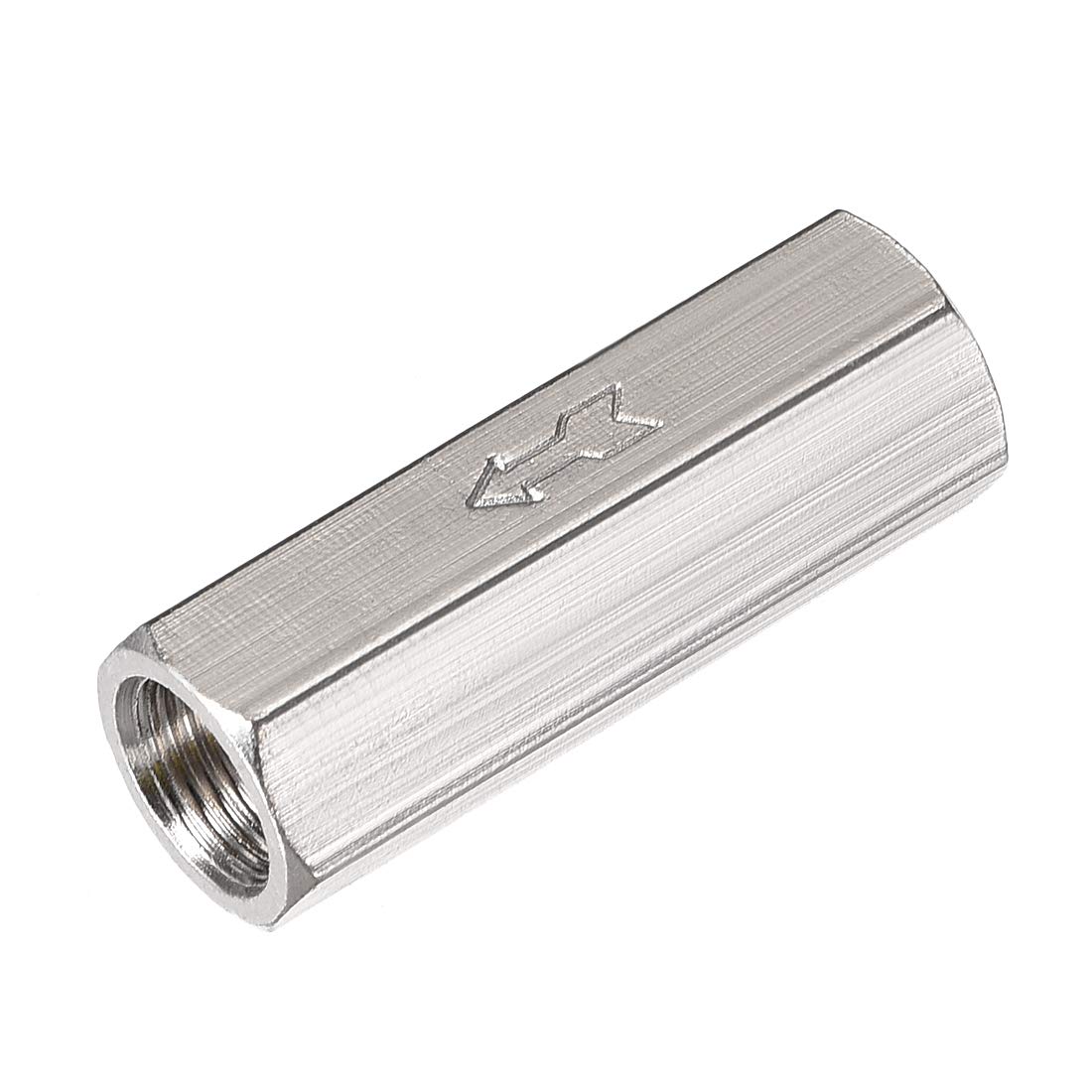 uxcell One Way Air Check Valve G 1/8" BSP Female Threaded Full Port