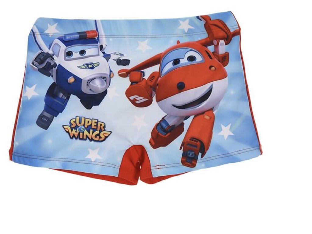 CARTOON WORLD Swimming Pool Costume Super Wings - Size 3 Years Red