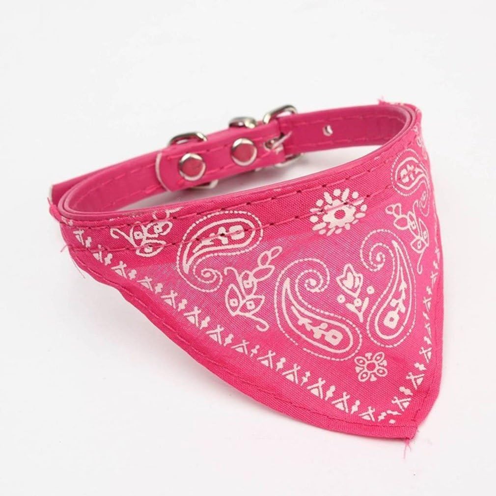 Great Value Apparel & Accessories Small Adjustable Pet Dog Cat Bandana Scarf Collar Neckerchief Brand Pink