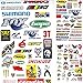 Suppersupplier 3PCS Outdoor Bicycle Cycling Sticker Mountain Bike Skateboard Decal Bicycle Sticker
