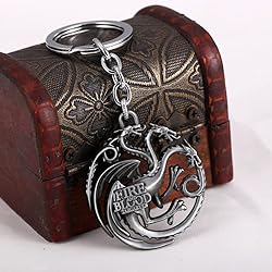 Bkinpid Dragon Key Chain House Targaryen Key Chain