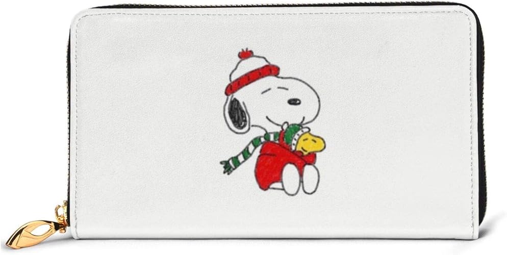 Amazon スヌーピー 財布 メンズ 小銭入れ カード ウォレット 本革 長財布 多機能 大容量 収納 現金 カード カードケース コインケース 仕分け 男女通用 おしゃれ レザー ウンドファスナーウォレット 財布