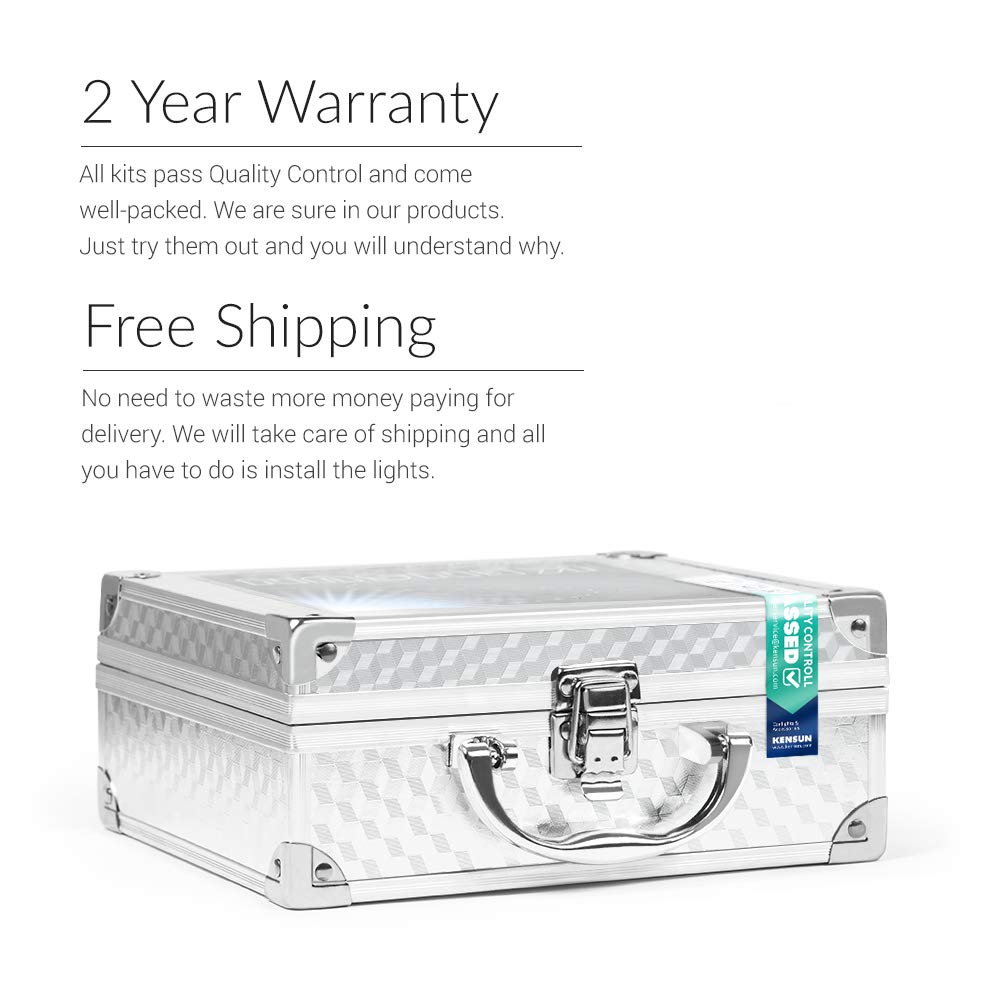 Kensun HID Xenon H7 Conversion Kit "ALL COLORS" 6000k 2 Year