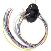 Taidacent High Speed ​​Ball Conductive Slip Ring 12 Wire 2A Collector Ring Rotating Joint Rotary Connector Rotary Electrical Contact Commutator