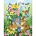 Bits and Pieces - 200 Piece Jigsaw Puzzle for Adults 38.1 cm x 48.3 - A Touch of Spring - 200 pc Cute Bunnies Jigsaw by Artist Jane Maday