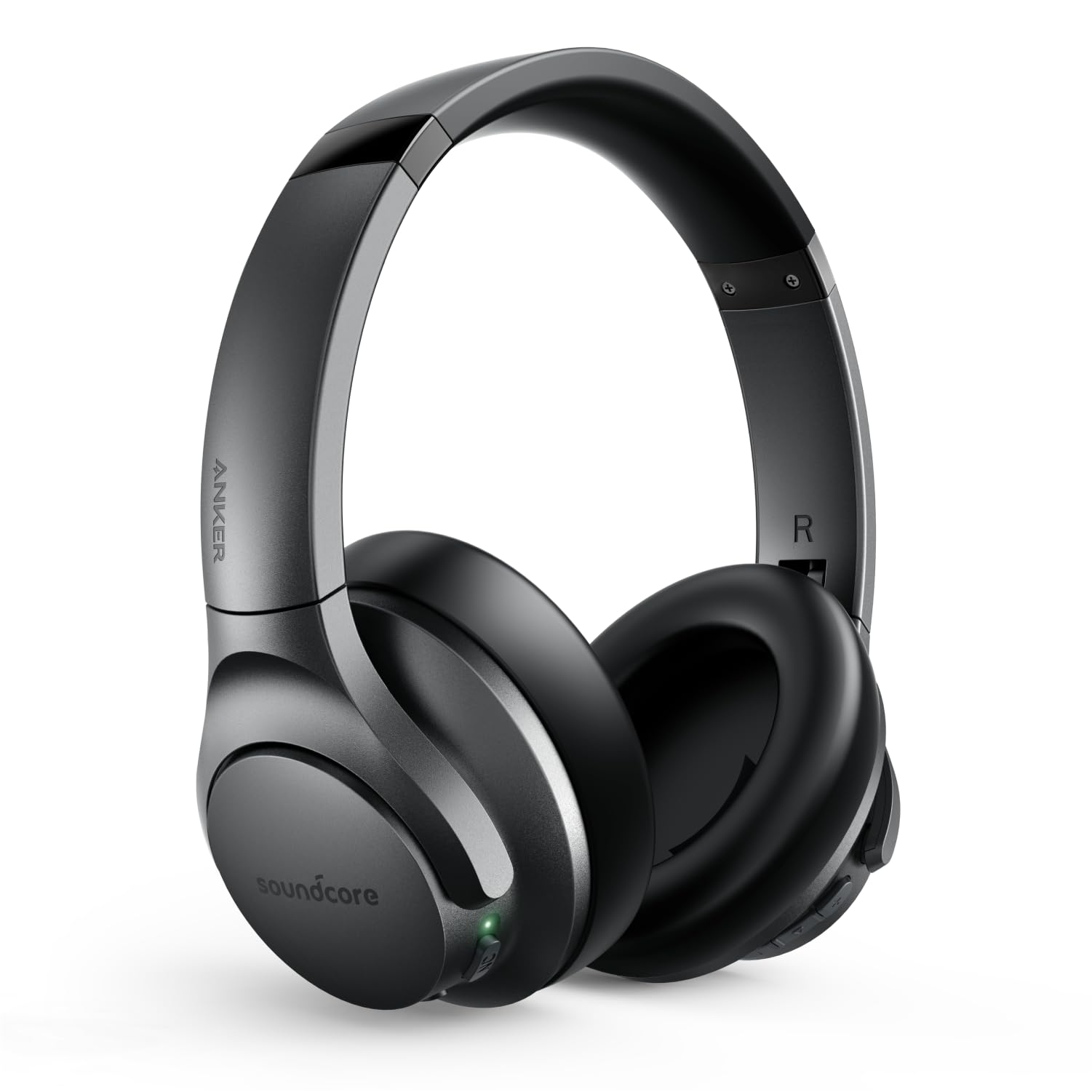 Soundcore Anker Life Q20 Hybrid Active Noise Cancelling Headphones, Wireless Over Ear Bluetooth Headphones, 70H Playtime, Hi-Res Audio, Deep Bass, Memory Foam Ear Cups, Travel, Office