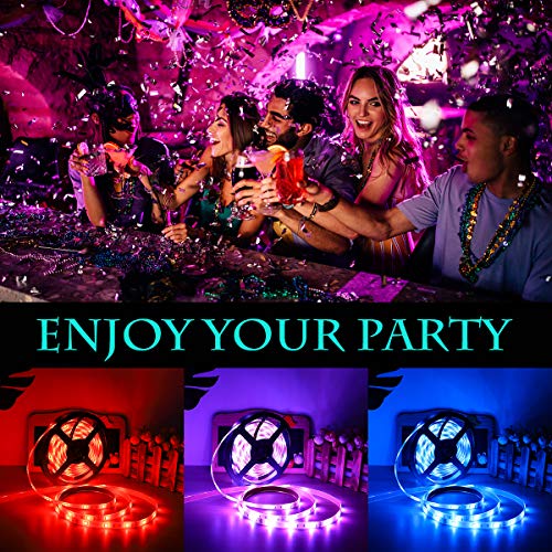 LED Strip Lights 50 ft SUEPRNIGHT SMD 5050 RGB Color Changing Rope