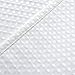 jinchan Fabric Shower Curtain White Shower Curtains Set for Bathroom Decor Waffle Weave Pattern 70x72 inches Long Bath Curtains for Hotel Waterproof with Curtain Hooks 1 Panel