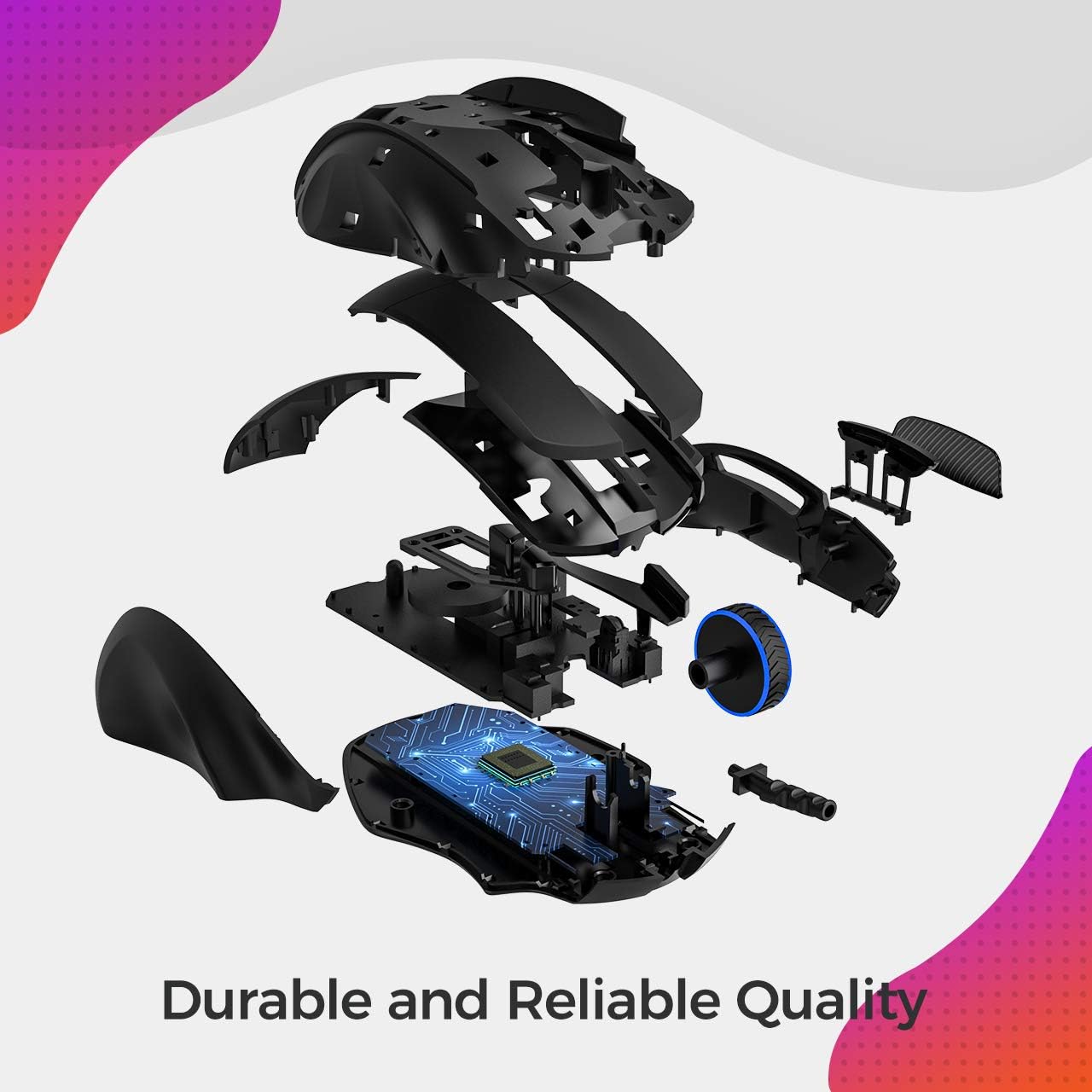 VicTsing Ergonomic Wired Gaming Mouse, 8 Programmable Buttons, 5 Levels Adjustable DPI up to 8000, Wired Computer Gaming Mice with 7 RGB Backlight Modes for PC, Laptop, MacBook: Computers & Accessories