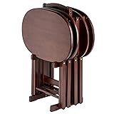 Winsome Nathan 5-PC Set Cappuccino Snack Table