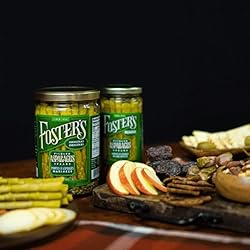 Foster's Pickled Asparagus Spears in a