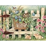 Lang Garden Gate Boxed Notecard by Susan Winget, 4 x 5 Inches, 13 Cards and Envelopes (1005300)