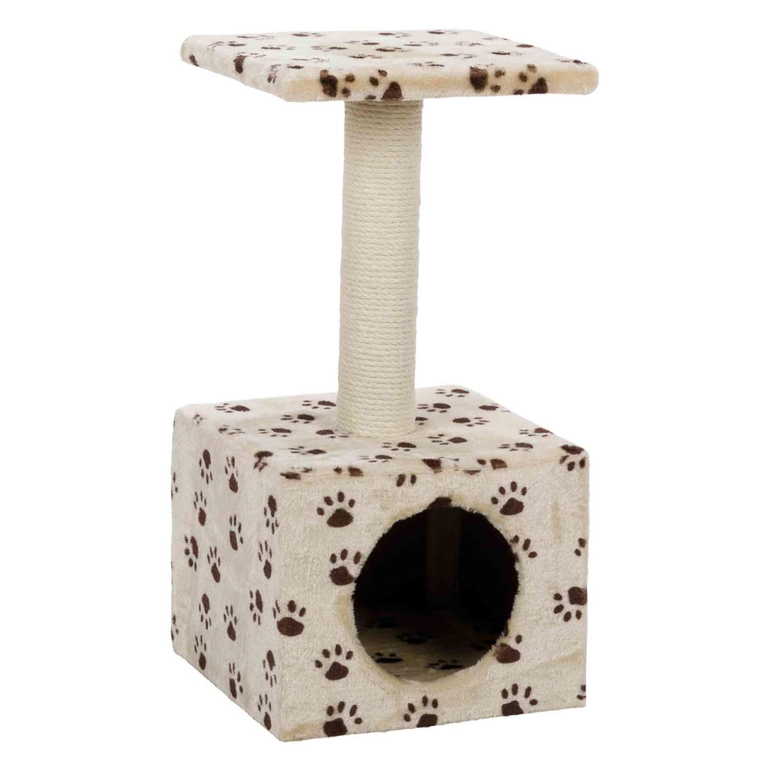 Trixie Zamora Scratching Post, with Paw Prints, 61 cm, Beige