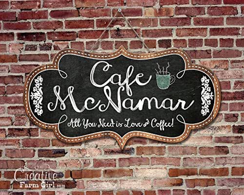 Amazon.com: Personalized chalkboard Cafe Sign, Beautiful Cafe Sign
