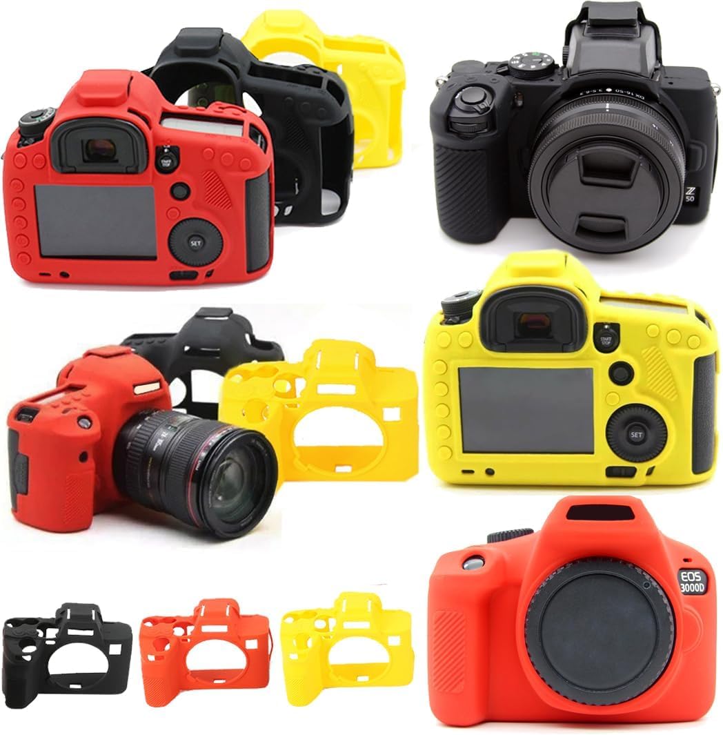 Photo 1 of Camera Case for Nikon D3500, Soft Silicone Protective Cover Housing Rubber Body Skin for Nikon D3500 Digital SLR Camera Bag Black