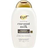 OGX Nourishing + Coconut Milk Moisturizing Shampoo, 13 fl oz | Hydrating &amp; Restoring, Moisturizes for Soft Hair After First Use, Paraben-Free, Sulfate-Free Surfactants