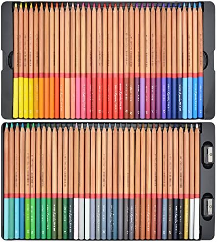 Minhe 72-colors Premium Oil-based Colored Pencils / Professional Drawing Pencils with Pencil sharpener (Marco Renoir 3100)