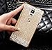 Samsung Note 4 Case, Sunroyal Bling Glitter Ultra-thin Luxury Crystal Diamond Rhinestone Hard PC Plastic Matt Elegant Skin Cover for Samsung Galaxy Note 4 N9100 Gold