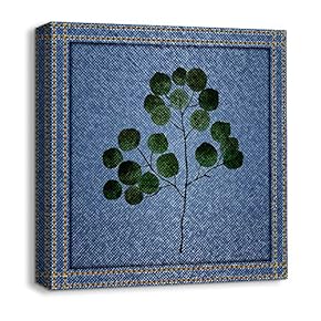 Canvas Wall Art Beautiful Jeans Fabric...