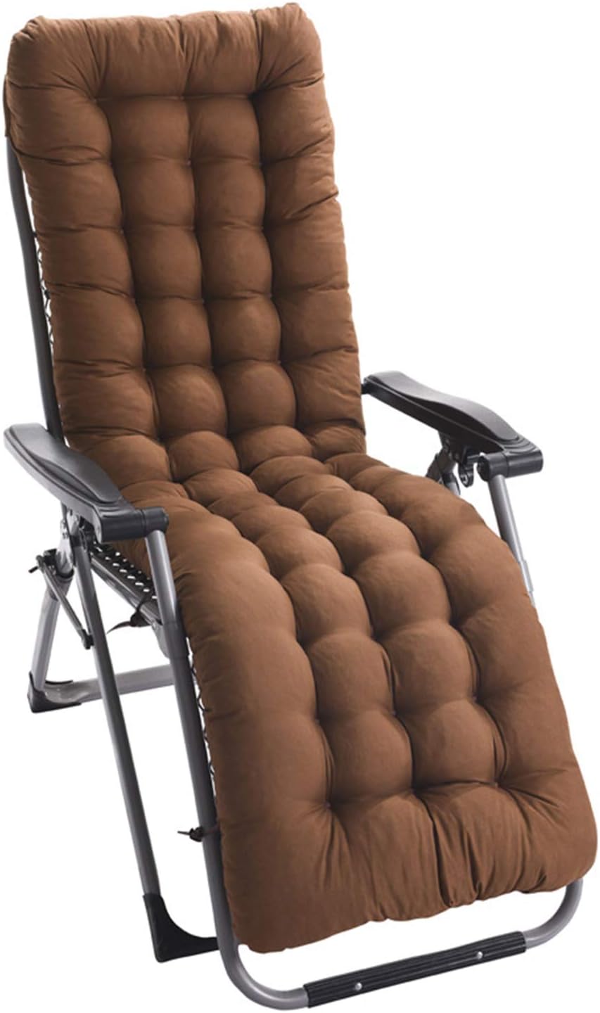 GHFFB Indoor Outdoor Chaise Lounger Cushion High Back Patio