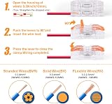 flintronic 34Pcs Wire Connectors 2 Pin Peel-free Push-Type Quick Splice 18-22AWG view 5