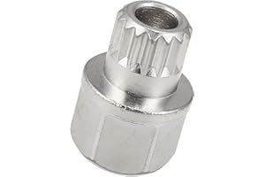 ACROPIX 31/15PT Hollow Wheel Lock Lug Nut Anti Theft Wheel Lock Nut Screw Removal Key Fit for BMW - Pack of 1 Silver Tone
