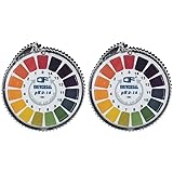 SHUATI 2Rolls PH Test Paper Strip Roll, 5m/roll PH