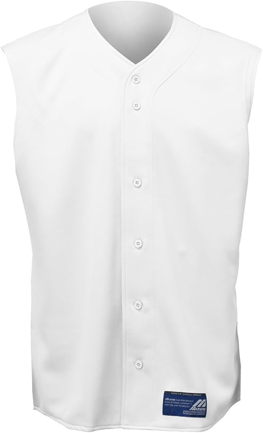 white sleeveless jersey