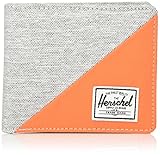 Herschel Supply Co. Unisex-Adult's Roy RFID Wallet, Light Grey Crosshatch/Vermillion Orange, One Size