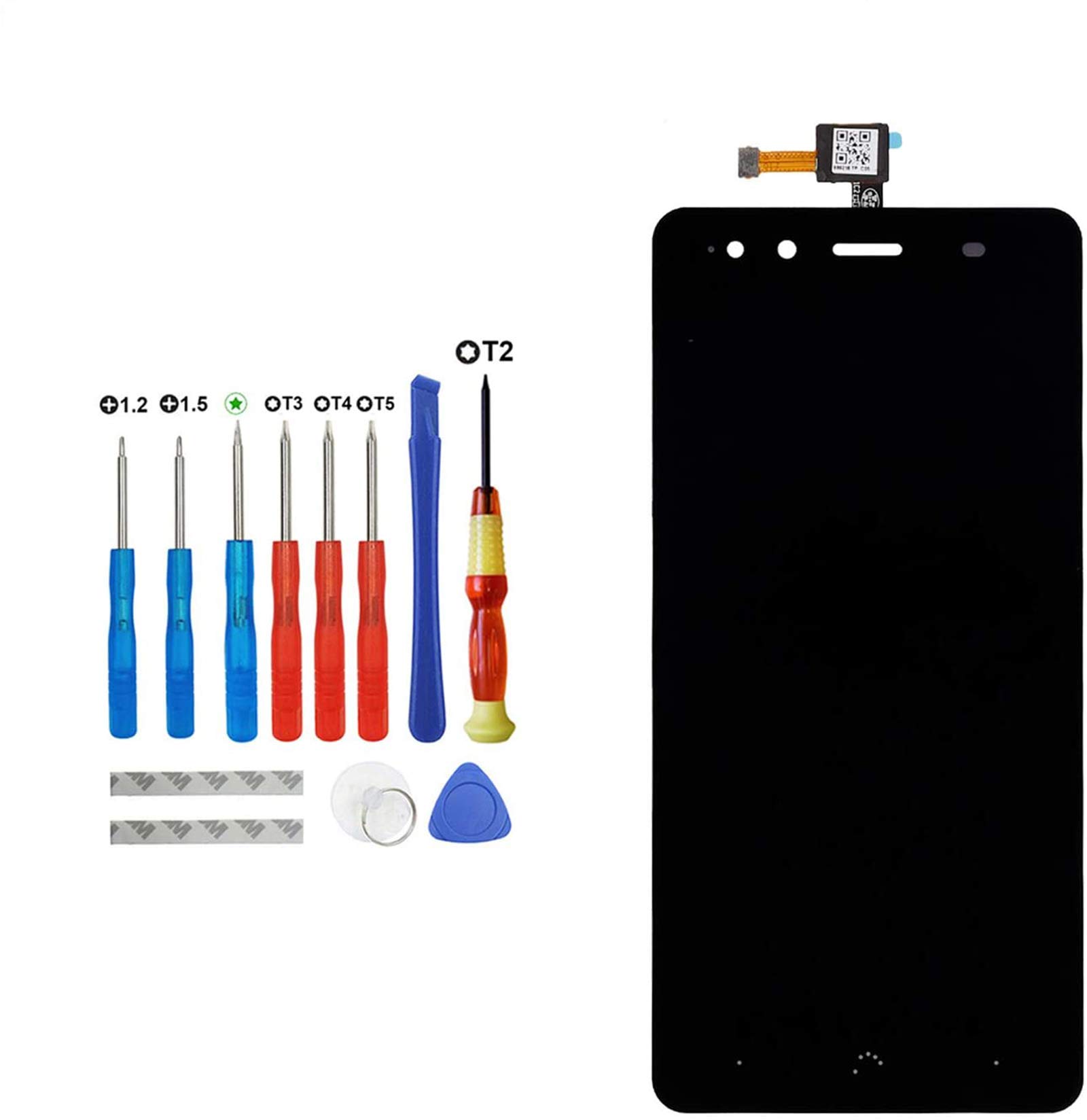 E-YIIVIIL LCD Display Compatible for BQ Aquaris X5 5.0 Inch (White without Frame) ment LCD Touch Screen with Tool Kit