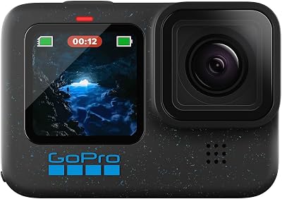 GoPro HERO12 Black Waterproof Action Camera 5.3K60 Ultra HD 27MP HDR 1/1.9"
