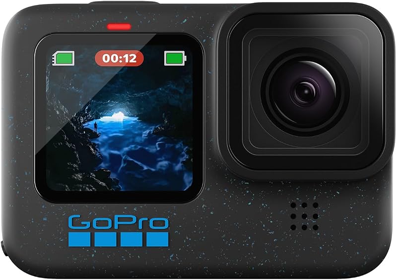 GoPro HERO12 Black Waterproof Action Camera 5.3K60 Ultra HD 27MP HDR 1/1.9"