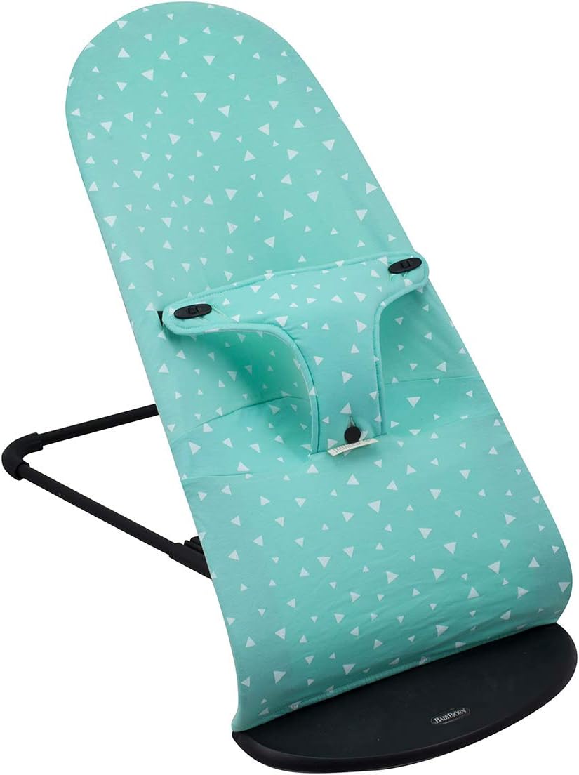 JYOKO Cotton Liner Compatible with BabyBjörn Bouncers (Soft, Balance and Bliss) Mint Sparkles Print - Image 3