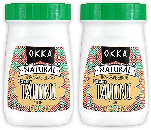 Okka 100% Natural Ground Sesame Tahini, 16 oz (2 pack)