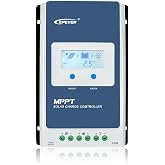 EPEVER MPPT Solar Charge Controller 40A 12V 24V Auto Max PV 100V Solar Panel Charger Regulator Common Negative Ground LCD Display for SEL Gel AGM FLD LiFePO4 Lithium Battery (Tracer4210AN-G3)