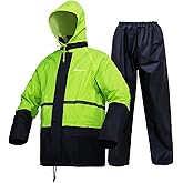 Rain Gear for Men Women Waterproof Lightweight Rain Suits Hood Rain Jacket and Rain Pants for Outdoor