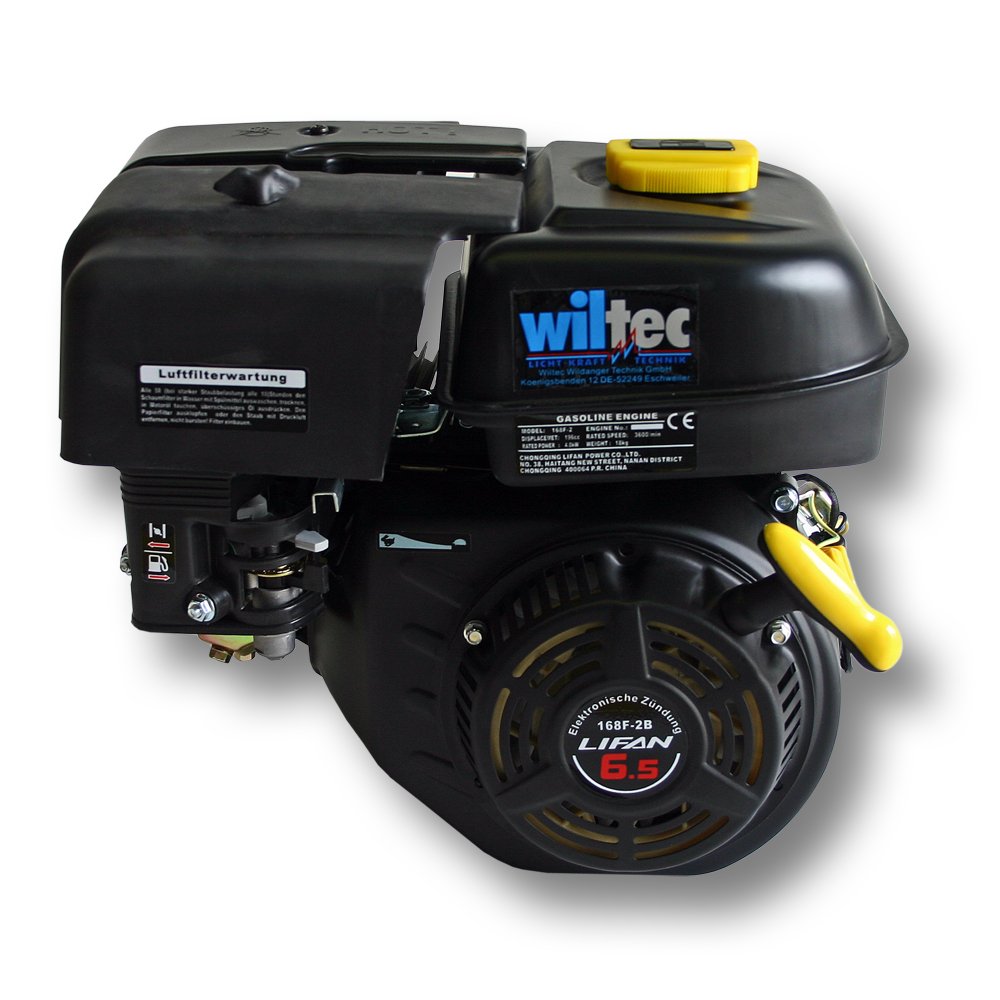 6.5Hp Wiltec LIFAN 168 Petrol Gasoline Engine 4.8kW 20mm with Recoil