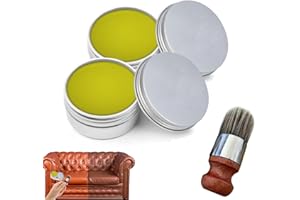GENERIC Wise Owl Furniture Salve for Leather, Leather Furniture Salve and Brush, Wise owl Furniture Salve and Brush, Premium Furniture Salve for Wood Leather with Brush(2pcs)