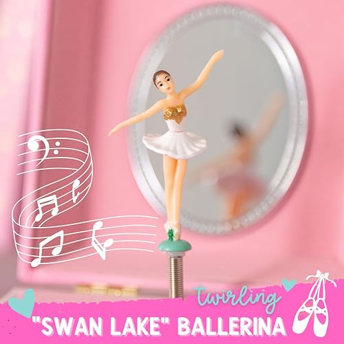Musical Ballerina Jewelry Box for Girls Kids Dancing Ballerina